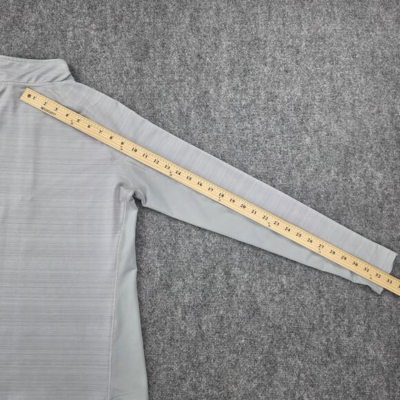 Straight Down Pullover Womens Medium Gray Quarter Zip Golf Athletic Long Sleeve - Picture 8 of 16